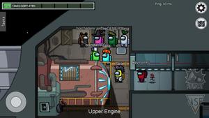 Among Us Online Game Scene Picture Wallpaper