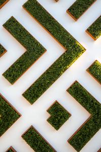An abstract representation of a meandering maze Wallpaper