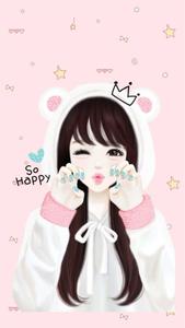 An adorable girly girl posing with a bright smile cute girly girl wallpaper