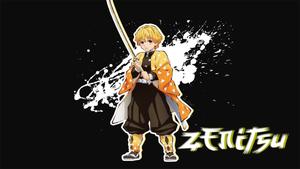 An Adorable Zenitsu Fan Art zenitsu wallpaper