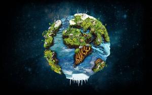 An aerial view of the various biomes of the Earth earth wallpaper