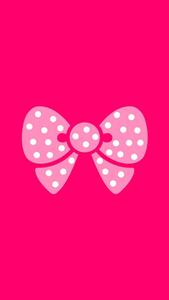 An Aesthetic Girly Polka Dot Bow aesthetic girly wallpaper