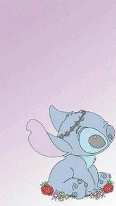 An artistic interpretation of Stitch Wallpaper