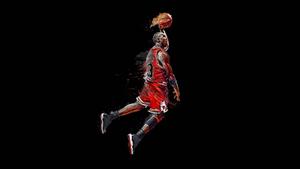 An artistic tribute to legendary basketball player Michael Jordan michael jordan wallpaper