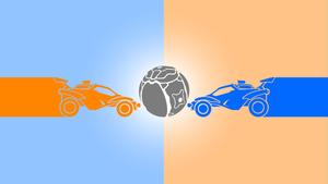 An awesome in-game image of Rocket League rocket league wallpaper