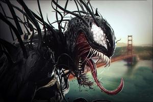An edgy image of Venom venom wallpaper
