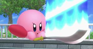 An energy-filled Kirby enjoying its adventures in Dream Land kirby wallpaper