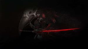 An enigmatic dark anime girl in a dreamlike setting dark anime girl wallpaper