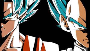 An Epic Battle Between Goku and Vegeta - The Super Saiyan Blue Transformation vegeta wallpaper
