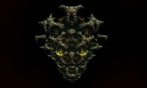 An intricately-designed 3D object  Wallpaper
