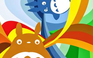 An obake no Q-Taro in the Magical World of Totoro – calm and peaceful totoro wallpaper