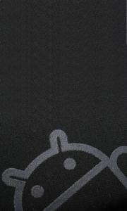 Android Icon in a Minimalist Black Design android wallpaper