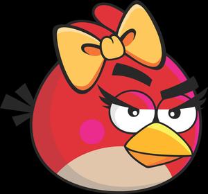 Angry Birds Red Female Character Wallpaper