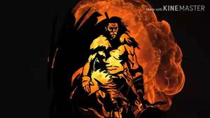 Angry Hanuman Fiery Artwork angry hanuman wallpaper