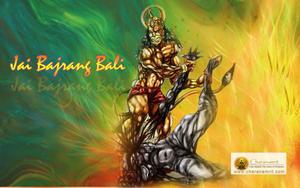Angry Hanuman Fighting Demon angry hanuman wallpaper