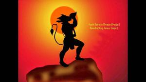 Angry Hanuman On Mountain Top angry hanuman wallpaper