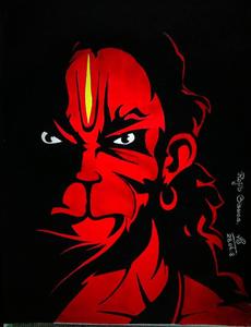 Angry Hanuman Red Face angry hanuman wallpaper