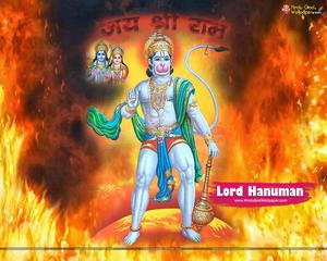 Angry Hanuman Surrounded By Fire angry hanuman wallpaper