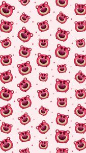 Angry Mini Lotso Pattern lotso wallpaper