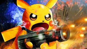 Angry Pikachu With Gun Cool Pokemon cool pokemon wallpaper