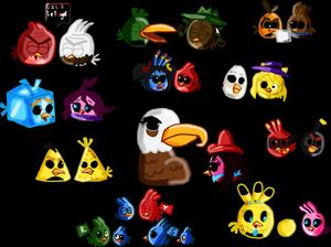 Angry_ Birds_ Character_ Collage Wallpaper