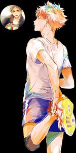 Animated Athlete Glance hinata wallpaper