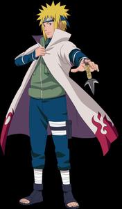 Animated Ninja Hero With Kunai minato wallpaper