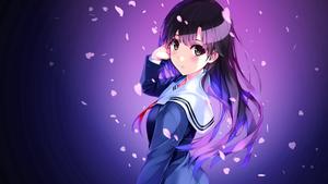 Animated Schoolgirl HD animated wallpaper