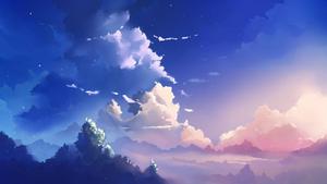 Anime Aesthetic Blue Skies anime aesthetic wallpaper