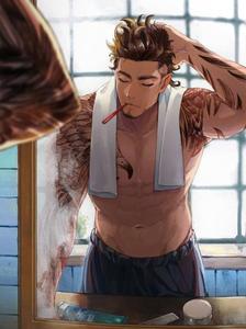 Anime Bad Boy On Mirror bad boy wallpaper