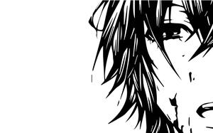 Anime Boy Dark Crying Illustration Wallpaper