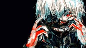 Anime Boy Dark Kaneki Blood  Wallpaper