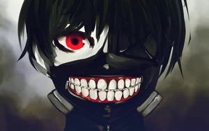 Anime Boy Kaneki Ken in an Intense Scene anime boy wallpaper