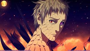 Anime Character Obito Uchiha in Action Wallpaper
