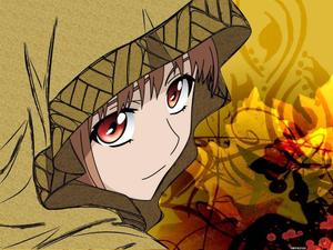 Anime Girl donned in a brown cloak, ready to embark on a new journey anime girl wallpaper