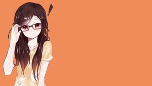 Anime girl happily playing an RPG video game anime girl wallpaper