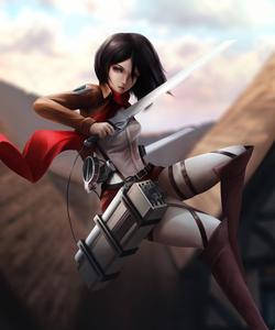 Anime Girl Mikasa Ackerman anime girl wallpaper