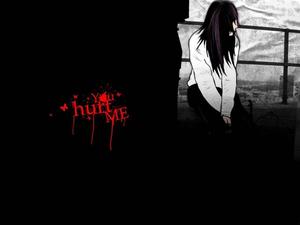 Anime Girl Sad Alone Hurt Me Black Aesthetic anime girl sad alone wallpaper