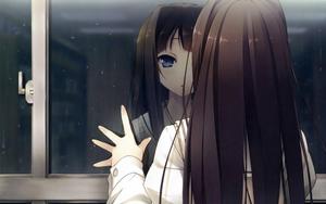 Anime Girl Sad Alone Looking At Window anime girl sad alone wallpaper