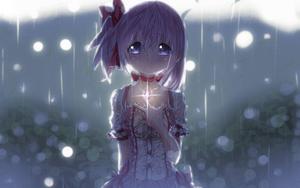 Anime Girl Sad Alone Magical Girl Under Rain anime girl sad alone wallpaper
