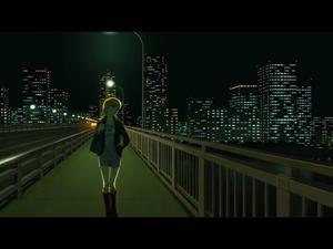 Anime Girl Sad Alone Walking On Bridge anime girl sad alone wallpaper