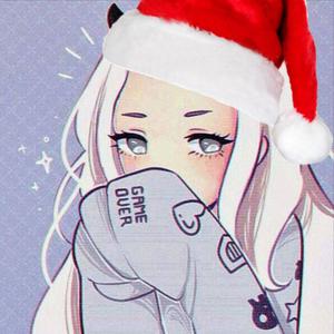 Anime Girl Santa Hat Instagram PFP instagram pfp wallpaper