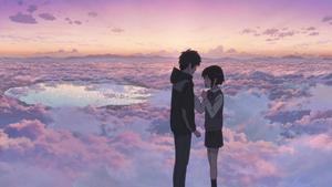 Anime Love Taki & Mitsuha anime love wallpaper