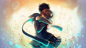 Anime Love Tight Hug anime love wallpaper