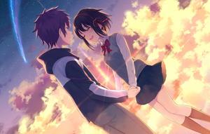 Anime Love Under The Comet anime love wallpaper