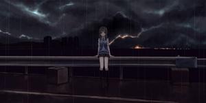 Anime Sad Girl In The Rain sad girl wallpaper