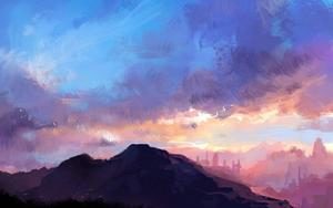 Anime Scenery Paint Canvas anime scenery wallpaper