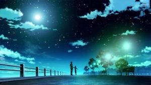 Anime Starry Night Laptop laptop wallpaper