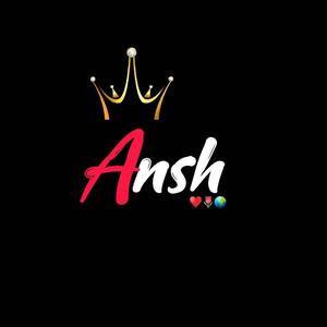 Ansh Name Simple Black name wallpaper