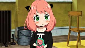 Anya Forger With A Toy anya forger wallpaper